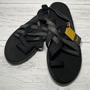 Teva Women's Voya Strappy Sandal in Hera Black Size 9- NWT!